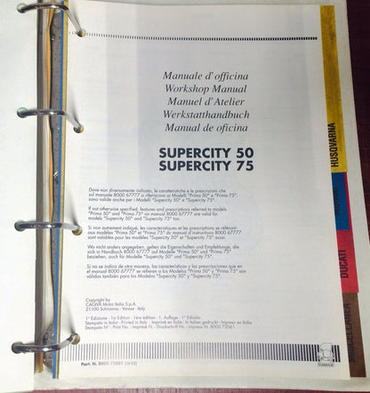 1990 CAGIVA DEALER MANUAL WORKSHOP BOOK MAINTENANCE REPAIR N90 COCIS 50 CITY W4 - MotoRaider