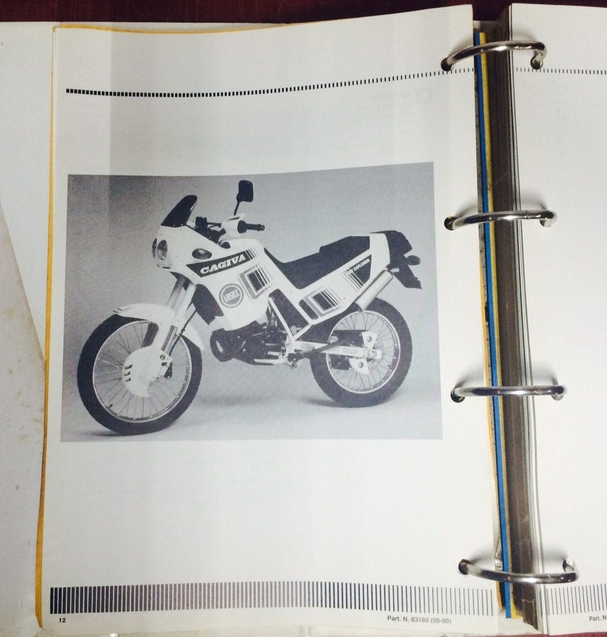 1990 CAGIVA DEALER MANUAL WORKSHOP BOOK MAINTENANCE REPAIR N90 COCIS 50 CITY W4 - MotoRaider