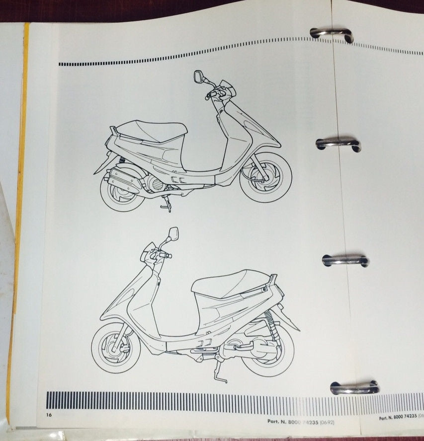 1990 CAGIVA DEALER MANUAL WORKSHOP BOOK MAINTENANCE REPAIR N90 COCIS 50 CITY W4 - MotoRaider