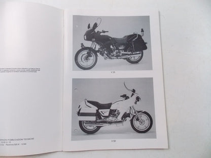 NOS GUZZI WORKSHOP MANUAL V35 V50 V65 V75 COD 199201 15 - MotoRaider