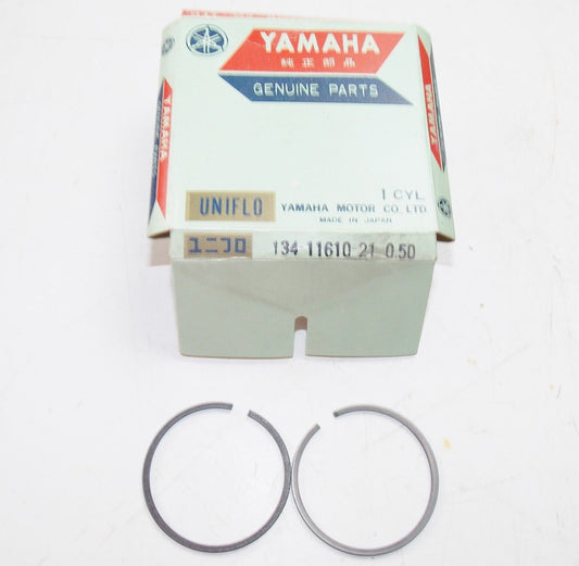NOS YAMAHA  1966 1967 PISTON RING SET 2ND OVER 0.50 YL1   134-11610-21 - MotoRaider