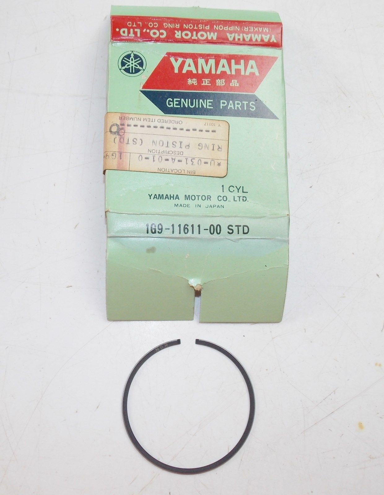 NOS YAMAHA  1976 1977 PRISTON RING STD YZ100 YZ125 1G9-11611-00 - MotoRaider