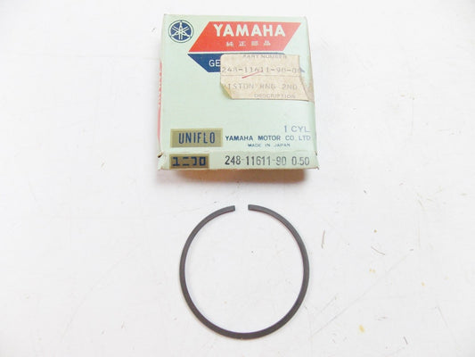 NOS YAMAHA  1969-1973 PISTON RING 2ND 0/S 0.50  AT1 ATM1 AT2 CT1   248-11611-90 - MotoRaider