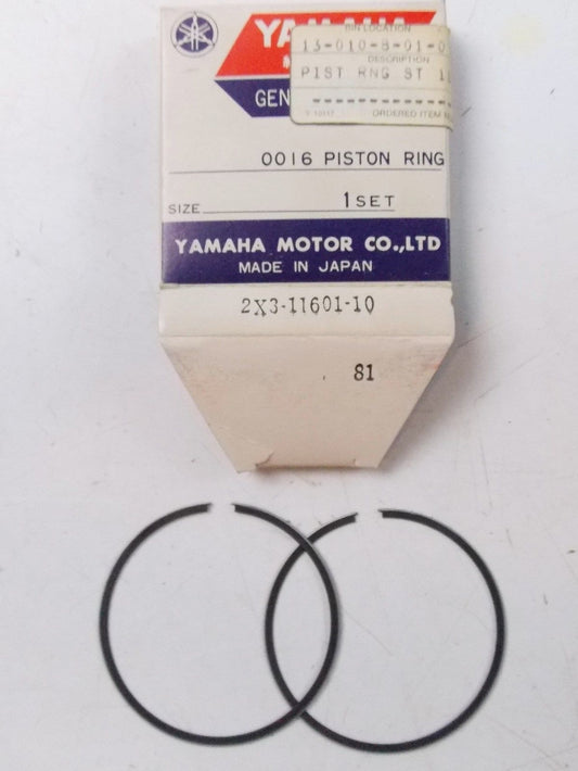 NOS YAMAHA  1979 1980 PISTON RING SET 1ST O/S 0.25 YZ125  2X3-11601-10 - MotoRaider