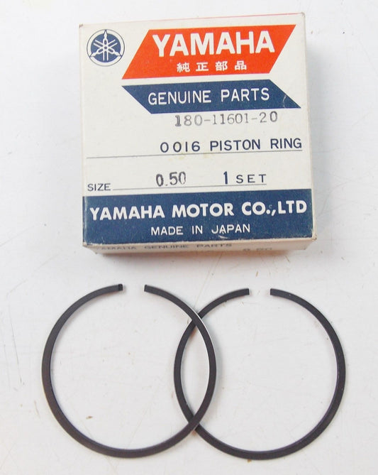 NOS YAMAHA  1968 1969 PISTON RING SET 2ND O/S 0.50 YG5 180-11601-20 - MotoRaider