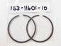 NOS YAMAHA  1968 PISTON RING SET 1ST O/S 0.25 YAS1   183-11601-10 - MotoRaider