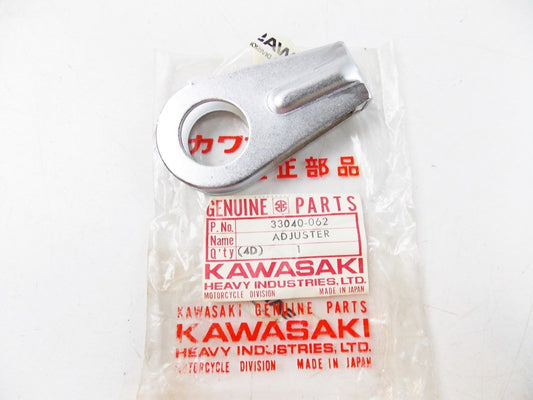NOS KAWASAKI  1974-1978 L.H. CHAIN ADJUSTER KZ400   33040-062 - MotoRaider