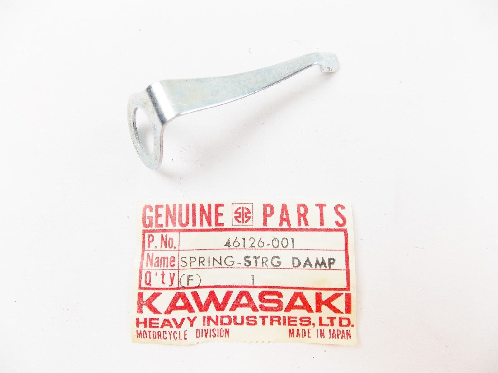 NOS KAWASAKI 1969-1976 STEERING DAMPER KNOB SPRING H1/2 S1/2 KH250  46126-001 - MotoRaider