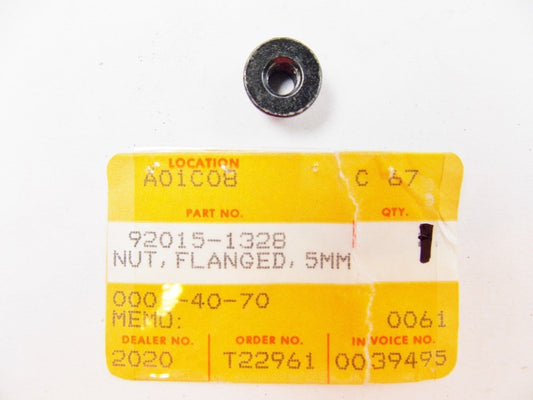 NOS KAWASAKI 1984-2006 FLANGED NUT 5MM ZX900 ZL900 ZG1200 EX500   92015-1328 - MotoRaider