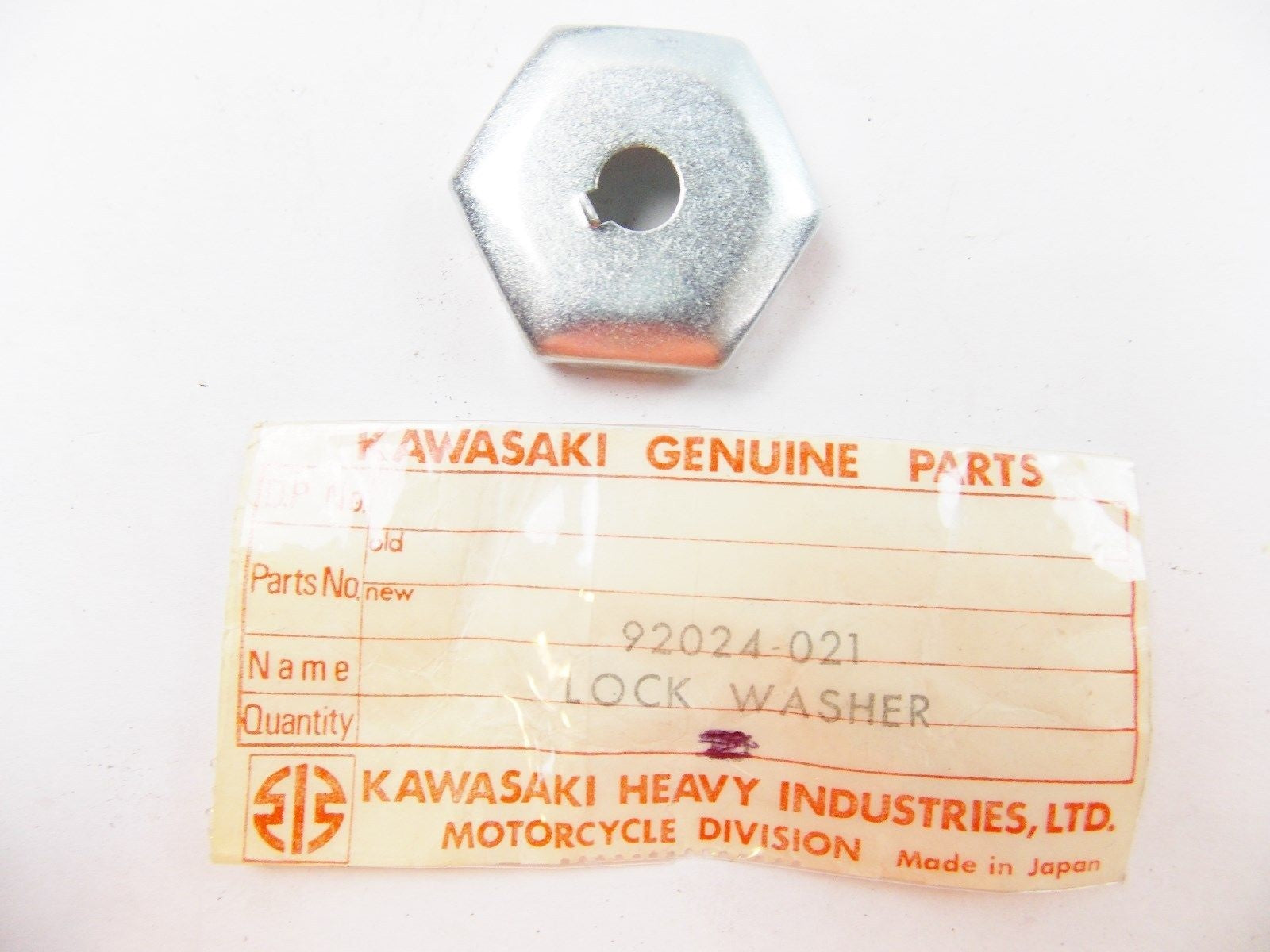 NOS KAWASAKI 1969-1978 CRANKSHAFT LOCK WASHER H1 S1/2/3 KH250/400/500  92024-021 - MotoRaider