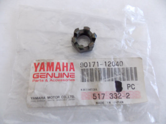 NOS YAMAHA 1975-1995 CASTLE NUT (3) GPX338 EX340 EC540 BR250 ET340  90171-12040 - MotoRaider