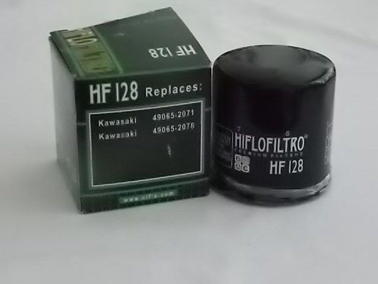 NOS HIFLOFILTRO (HF128) OIL FILTER REPLACEMENT FOR KAWASAKI KAF620 - MotoRaider