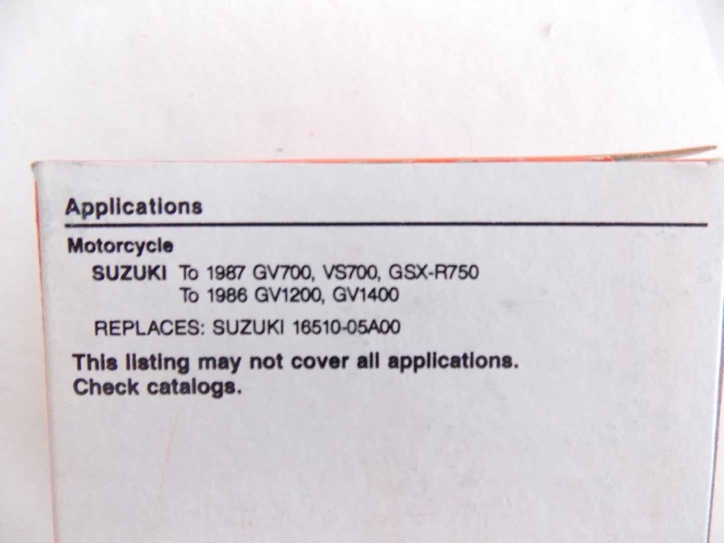 NOS OIL FILTER (HF134) FRAM6016 REPLACES SUZUKI GV700 VS700 GSX-R75 1986-1987 - MotoRaider