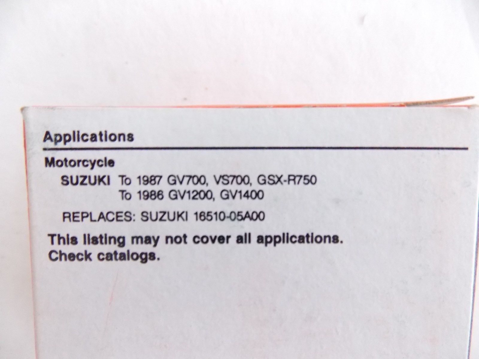 NOS OIL FILTER (HF134) FRAM6016 REPLACES SUZUKI GV700 VS700 GSX-R75 1986-1987 - MotoRaider