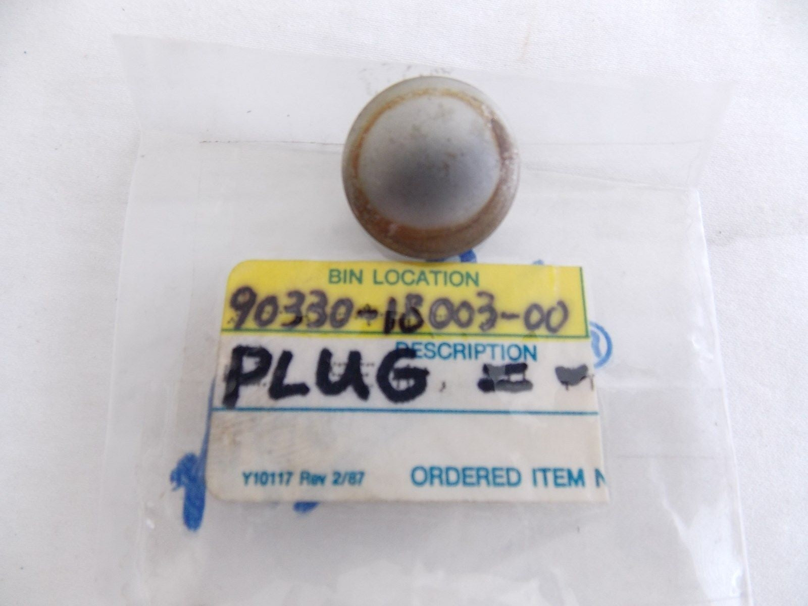 NOS YAMAHA AFTERMARKET 1967-1971 EXPANSION PLUG YR1/2 R3 TR2  90330-18003-00 - MotoRaider