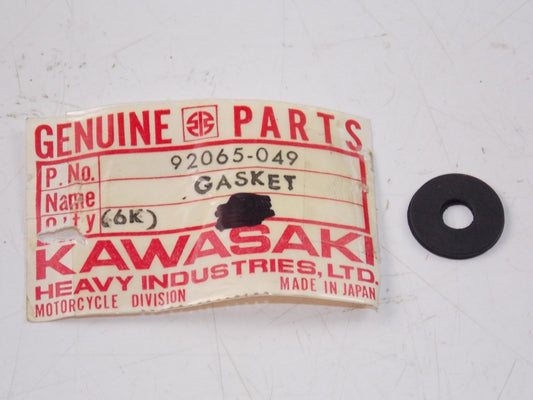 NOS KAWASAKI 1966 1967 1968 1969 GASKET (TWO) W1 W2   92065-049 - MotoRaider