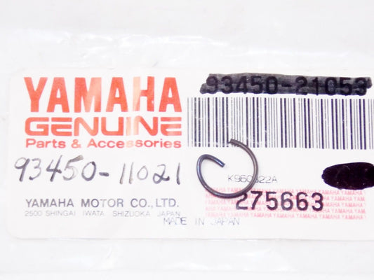 NOS YAMAHA 1979-2015 YT60L W50H MJ50J RAZZ-SH50N CIRCLIP INNER QTY2 93450-11021 - MotoRaider