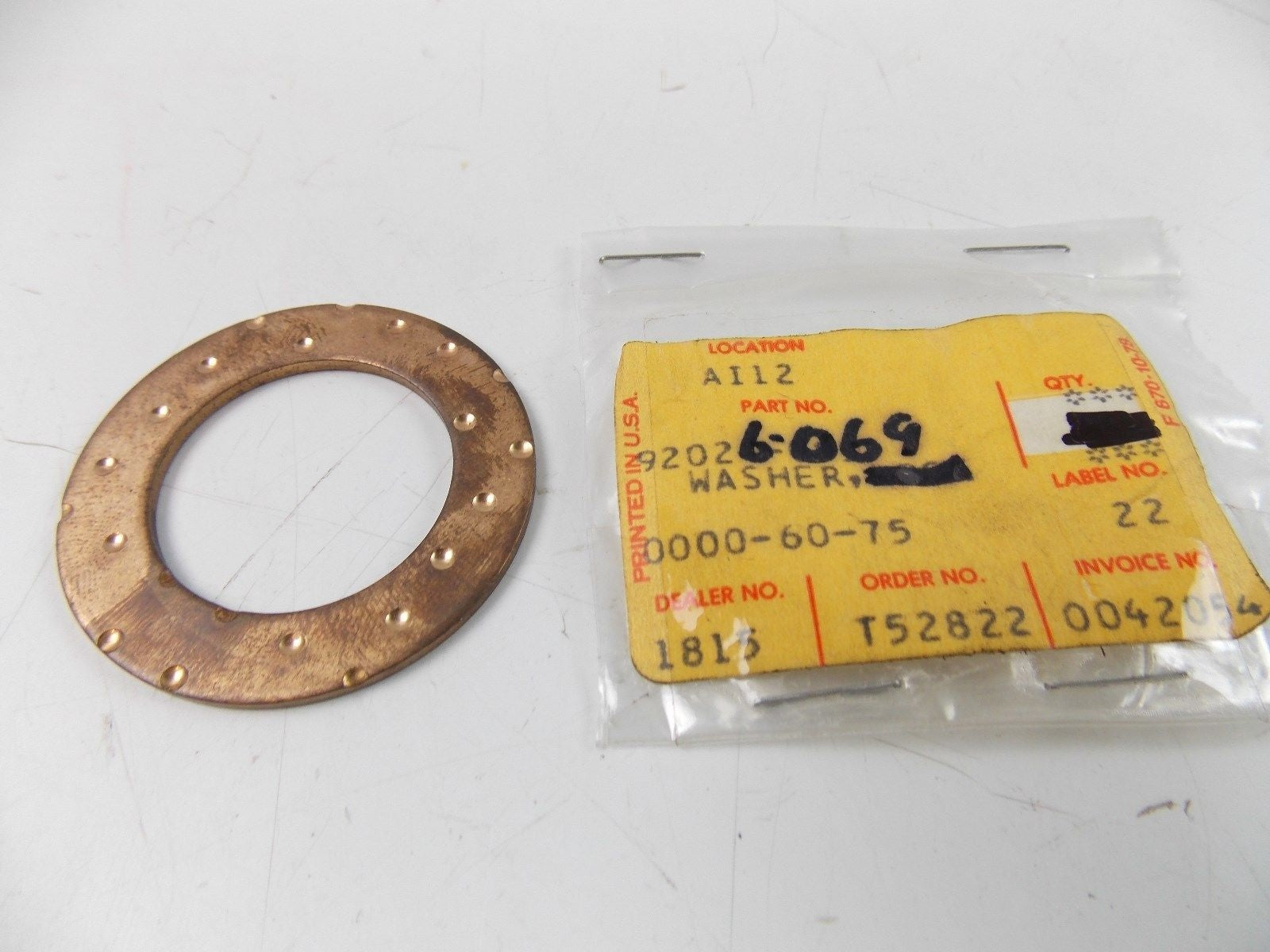 NOS KAWASAKI 1970-1975 CONNECTING SIDE ROD WASHER  F5 F8 F9  92026-069 - MotoRaider