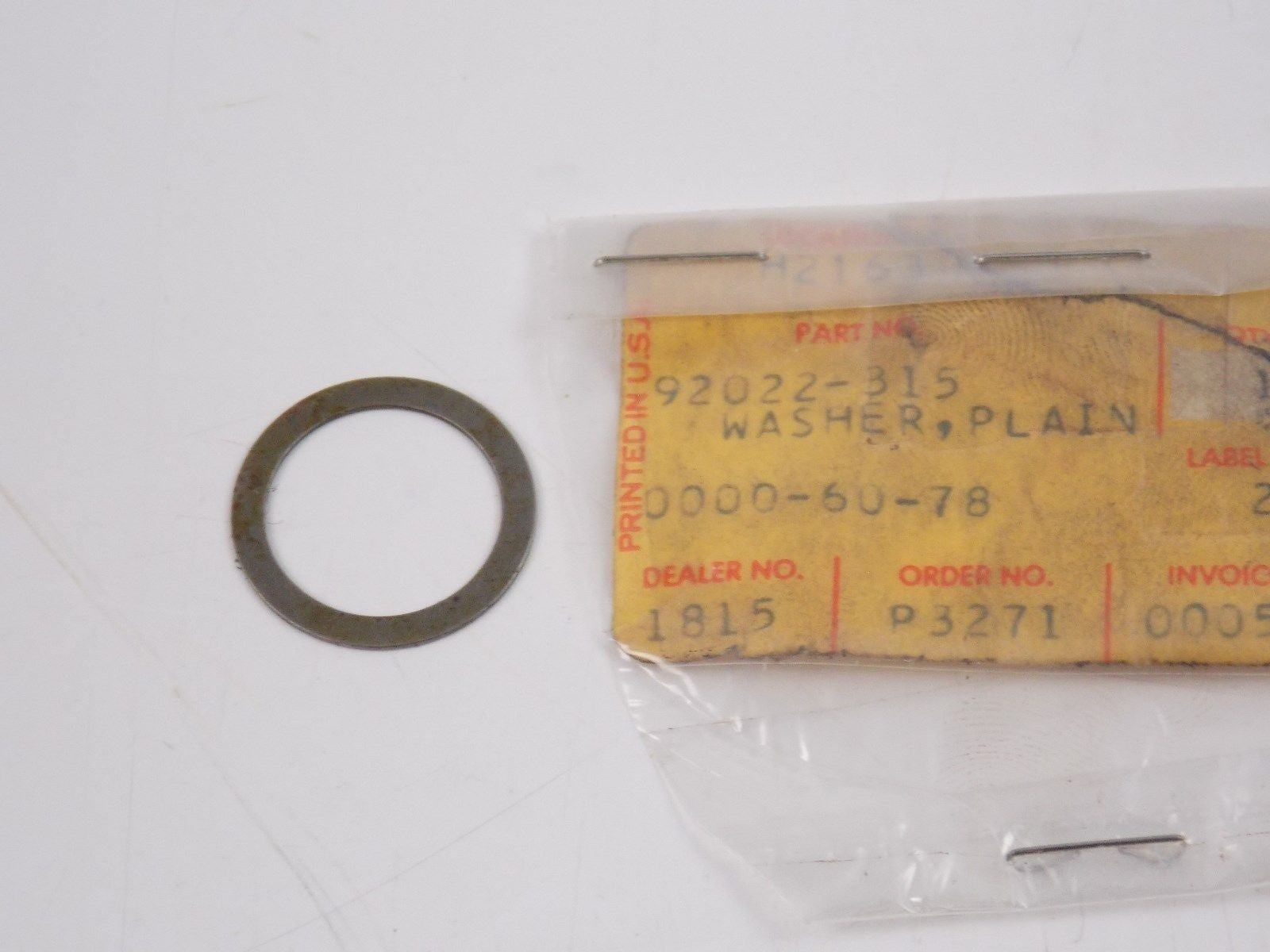 NOS KAWASAKI 1974-2015 PLAIN WASHER KLX1100 AX125 KD125 KZ200 KLT200  92022-315 - MotoRaider
