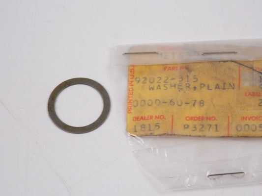NOS KAWASAKI 1974-2015 PLAIN WASHER KLX1100 AX125 KD125 KZ200 KLT200  92022-315 - MotoRaider