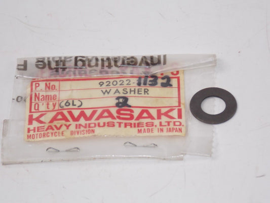 NOS KAWASAKI 1988-2004 WASHER KL250 ZG1000 JF650 ZR750 VN1800  92022-1132 - MotoRaider