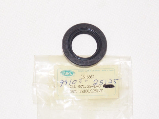 NOS YAMAHA 1974-1985 YT125K CRANKSHAFT PISTON OIL SEAL SW-TYPE 93103-25125 - MotoRaider