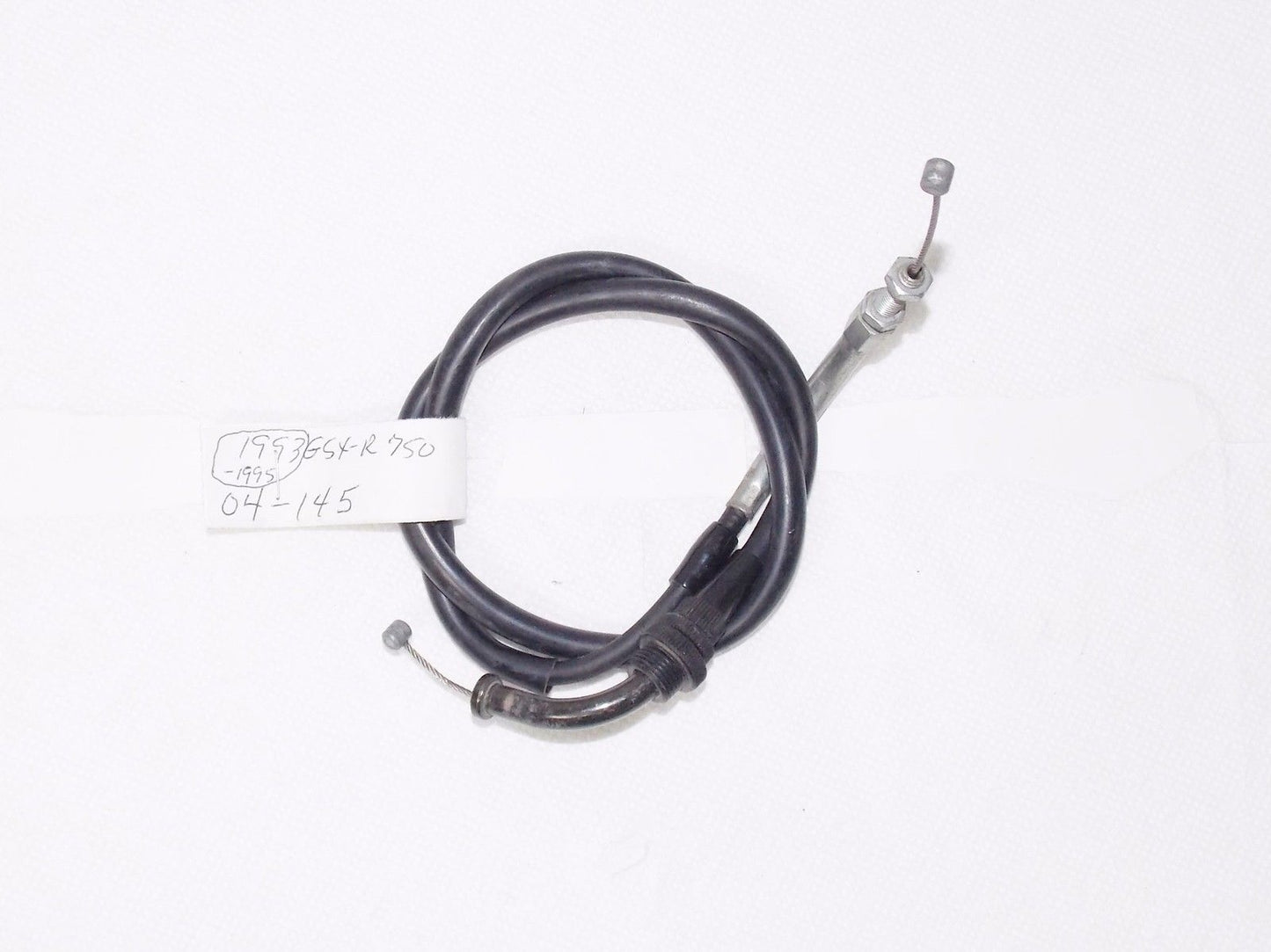 USED BLACK VINYL PUSH THROTTLE CABLE SUZUKI 1993-2005 GSX-R1100 # 04-0145 - MotoRaider