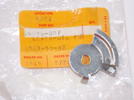 NOS KAWASAKI 1971-1979 OIL PUMP CABLE LEVER F6 F7 KD175 KE175 16096-007 - MotoRaider