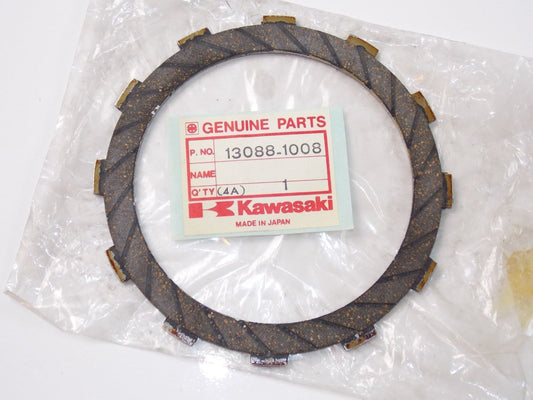 NOS KAWASAKI 1969-1985 CLUTCH FRICTION PLATE KH500 H1/2 KZ250 KLR250  13088-1008 - MotoRaider