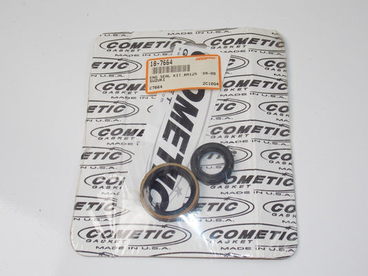 NOS SUZUKI 1989-1991 COMETIC ENGINE CRANKSHAFT OIL SEAL KIT RM125 18-7664 - MotoRaider
