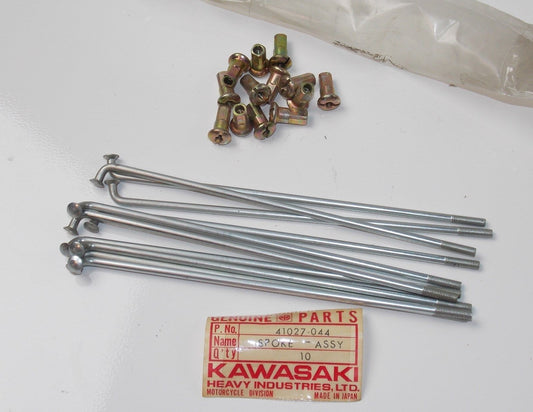9 SPOKES 13 NIPPLES FRONT INNER WHEEL KAWASAKI 1966-76 W1/2 H1 KH500  41027-044 - MotoRaider