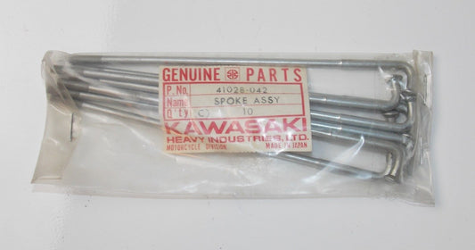 8 SPOKES 8 NIPPLES REAR OUTER WHEEL KAWASAKI 1972 1973 1974 1975 H2 41028-042 - MotoRaider