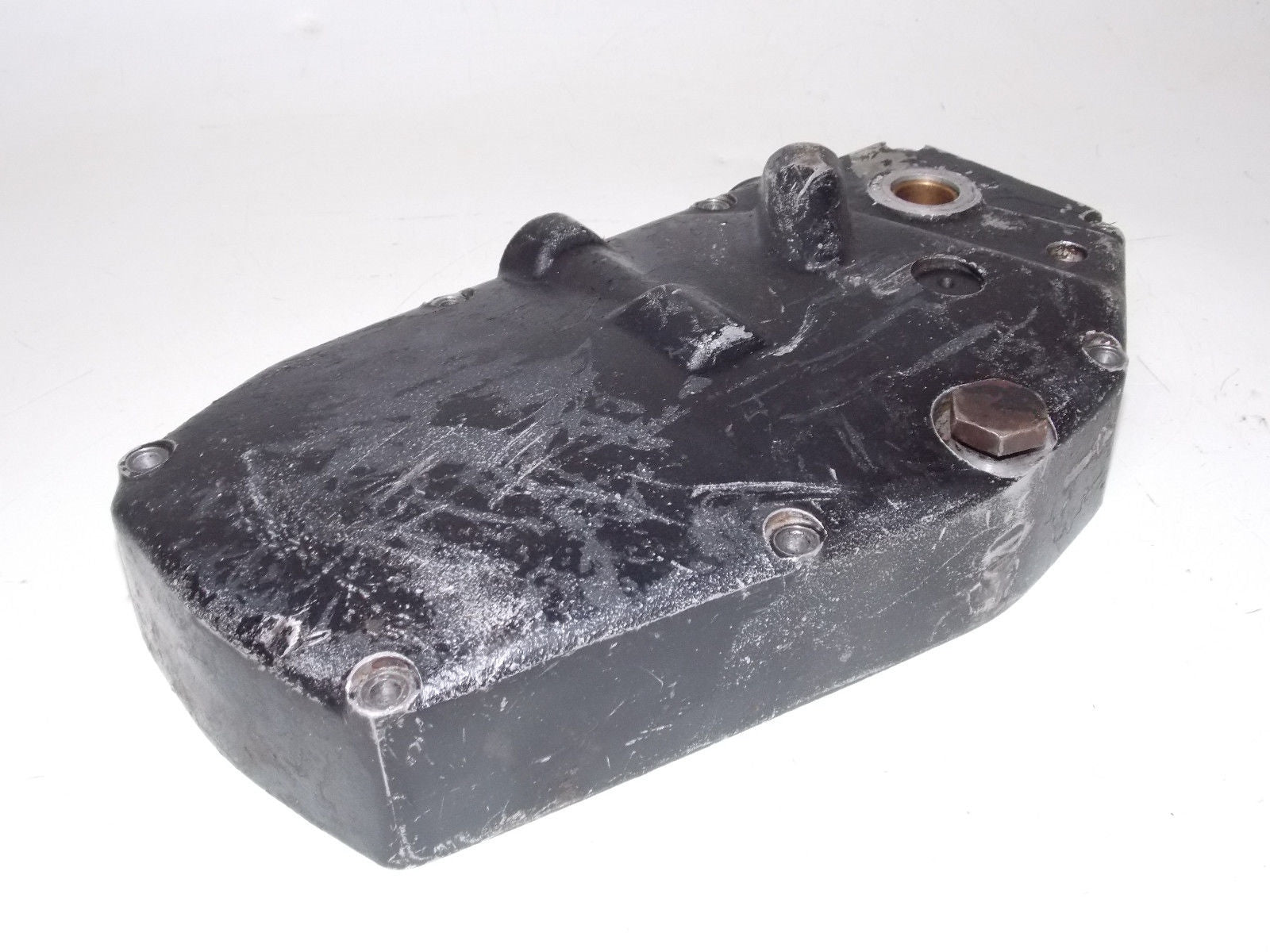 1977 HUSQVARNA 360 AUTOMATIC ENGINE LEFT SIDE KICK STARTER COVER MOTOR 2053 - MotoRaider