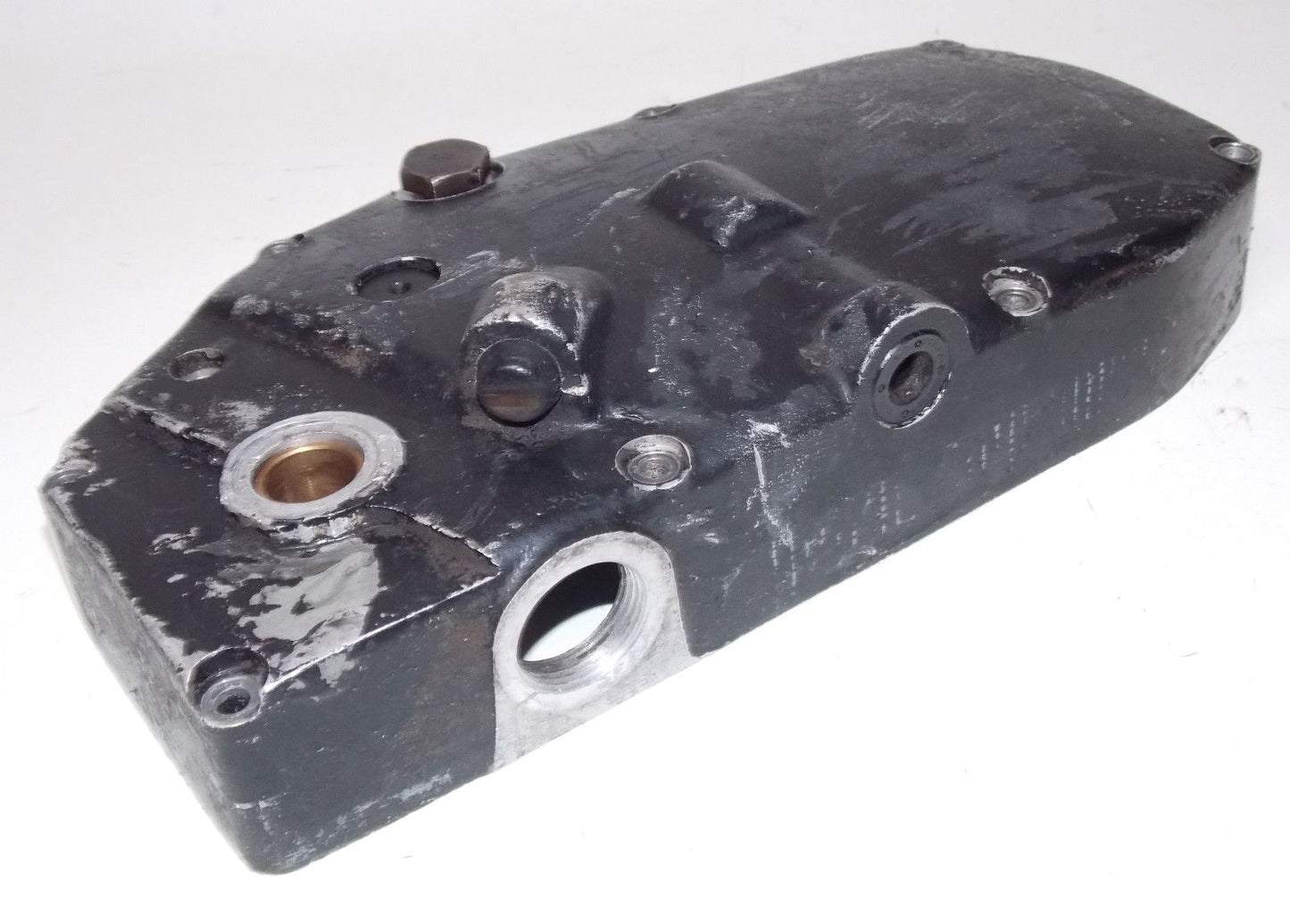 1977 HUSQVARNA 360 AUTOMATIC ENGINE LEFT SIDE KICK STARTER COVER MOTOR 2053 - MotoRaider