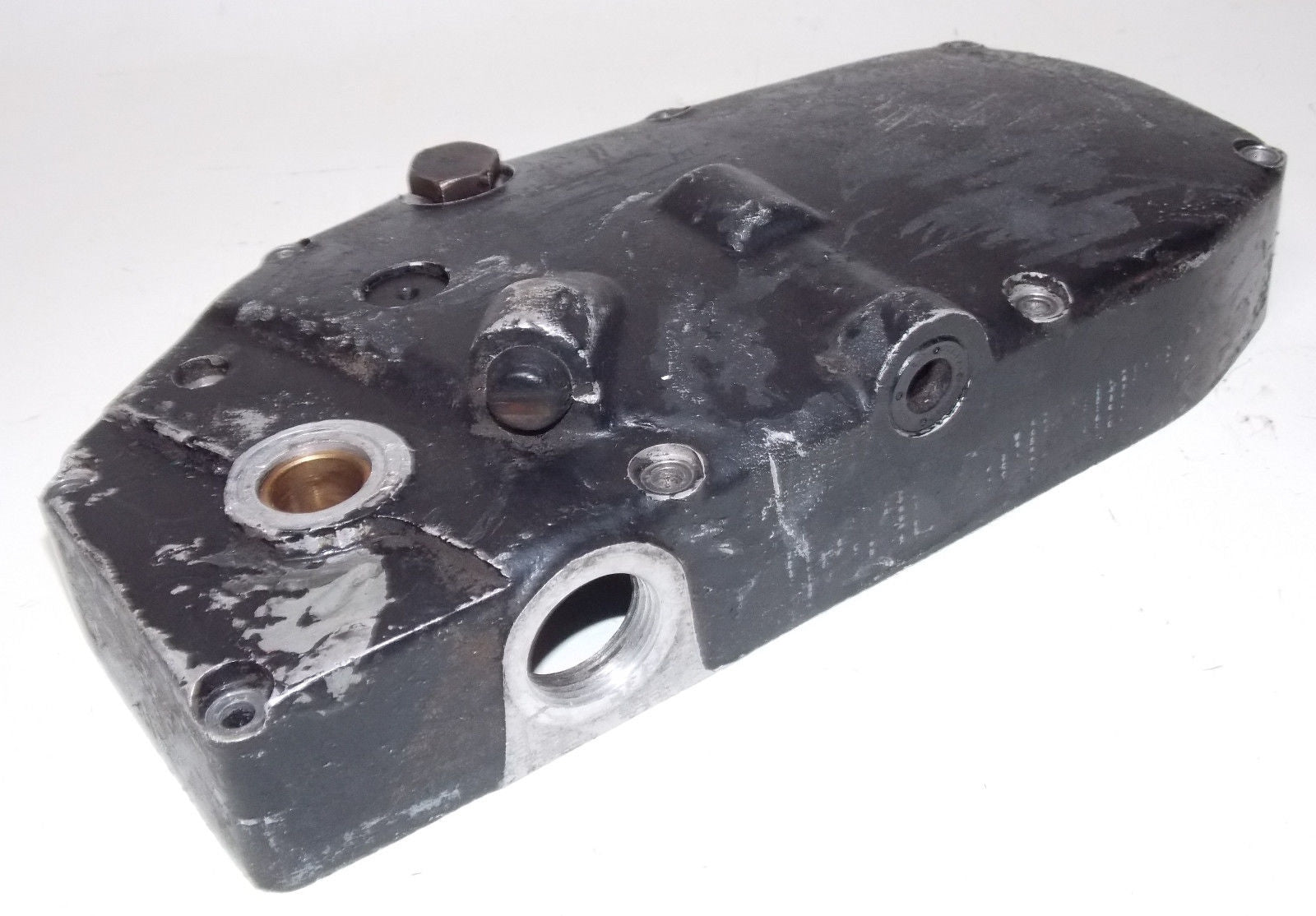 1977 HUSQVARNA 360 AUTOMATIC ENGINE LEFT SIDE KICK STARTER COVER MOTOR 2053 - MotoRaider