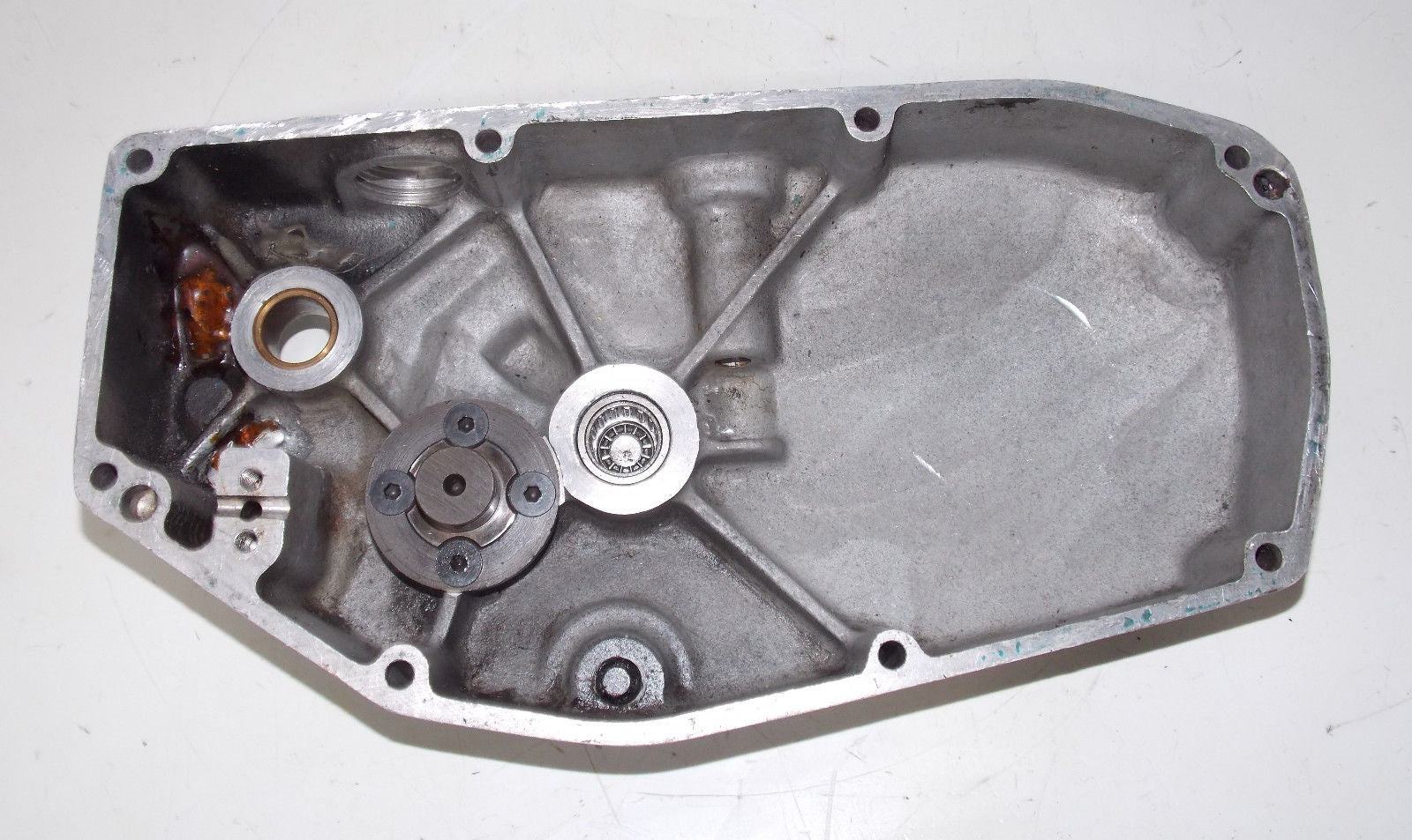 1977 HUSQVARNA 360 AUTOMATIC ENGINE LEFT SIDE KICK STARTER COVER MOTOR 2053 - MotoRaider