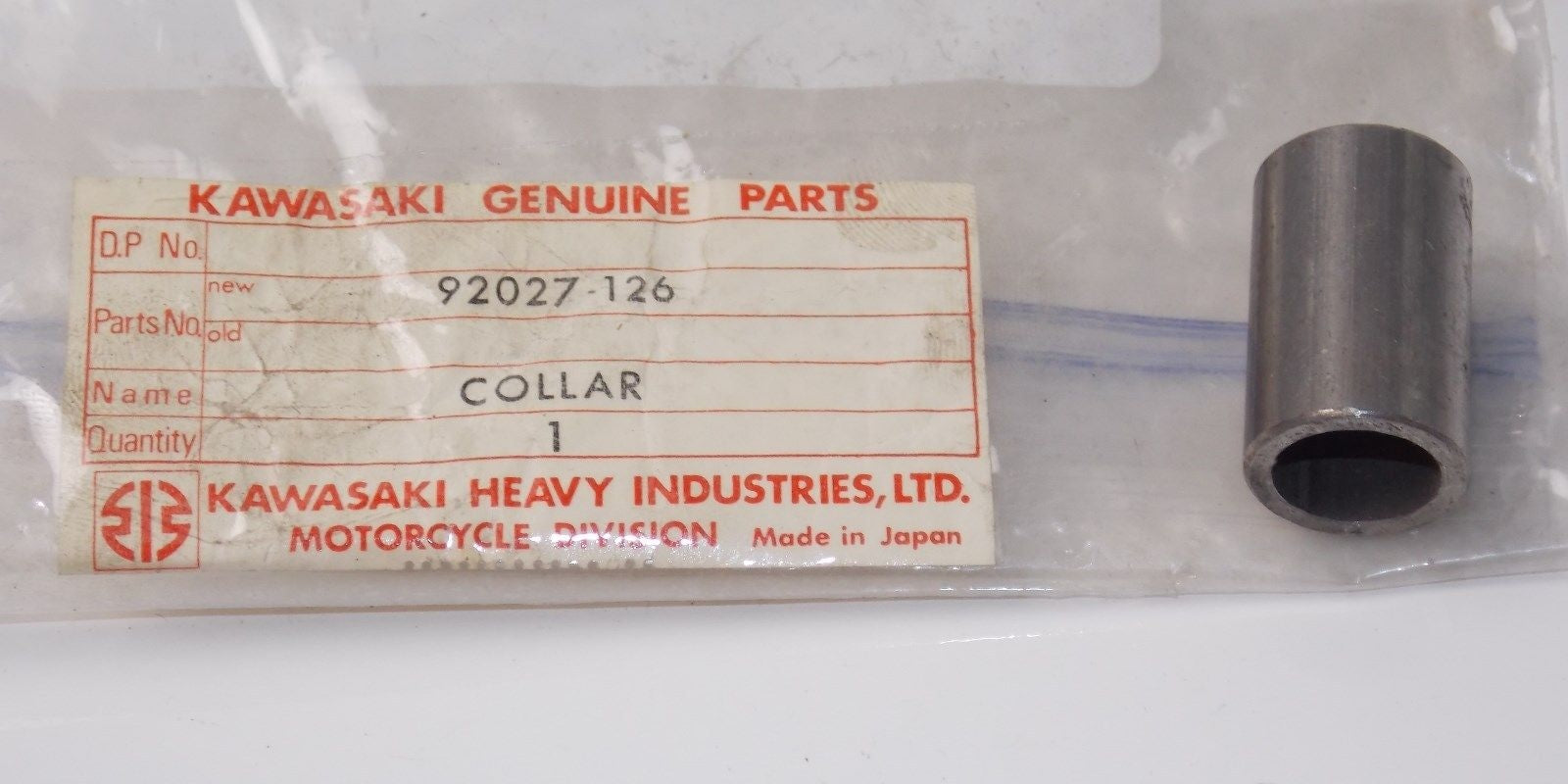 NOS KAWASAKI 1971 1972 1973 1974 1975 COLLAR F5 F8 F9 92027-126 - MotoRaider
