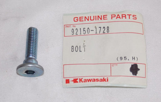 NOS KAWASAKI 1982-2006 DISCREAR PLATE BOLT VN1500 ZX600 ZG1000  92150-1728 - MotoRaider