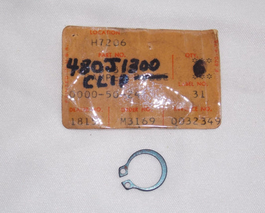 NOS KAWASAKI 1974-2014 CIRCLIP TYPE-C 13MM KLT200 KE125 KX125 KS125  480J1300 - MotoRaider