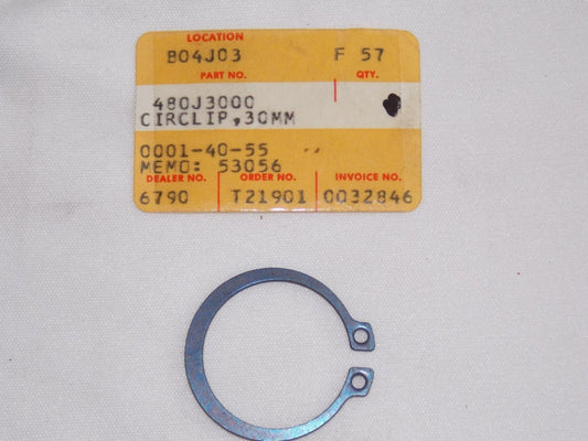 NOS KAWASAKI 1969-2015 CIRCLIP 30MM H1 Z1 F11 KS125 KD125 KX125 ZX600  480J3000 - MotoRaider