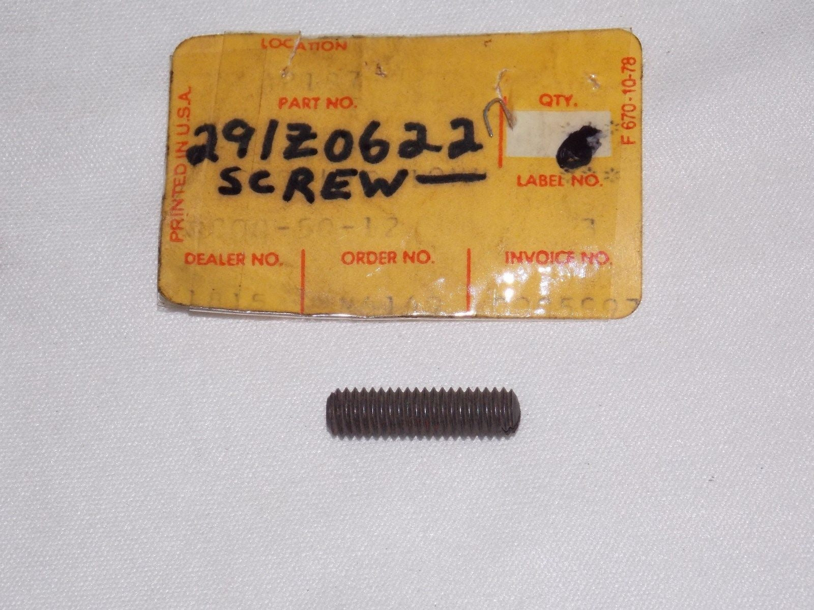 NOS KAWASAKI 1966-1976 SLOTTED SCREW 6X22 A1/7 KH500/250 F3/4/5 H1 291Z0622 - MotoRaider