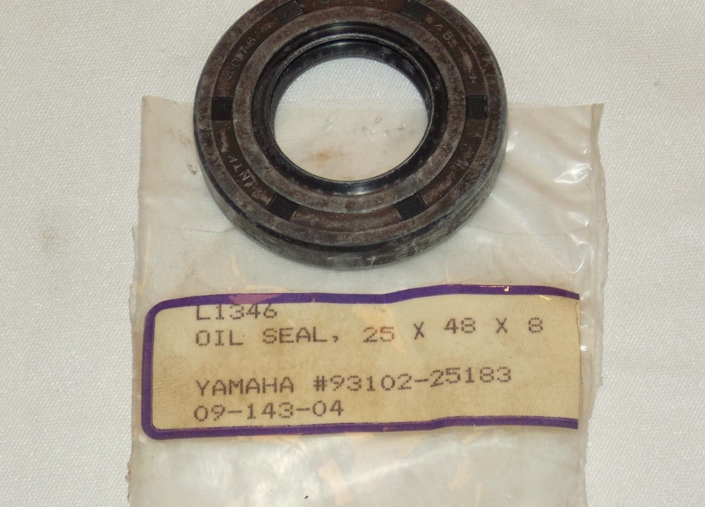 NOS YAMAHA  1978-2011 SD-TYPE OIL SEAL 25X49X8 YFM80 EC340 ET300  93102-25183 - MotoRaider