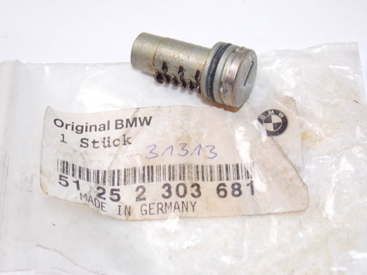NOS BMW MOTORCYCLE CYLINDER LOCK LATCH LUGGAGE SUITECASE 51252303681 CODE 31313 - MotoRaider