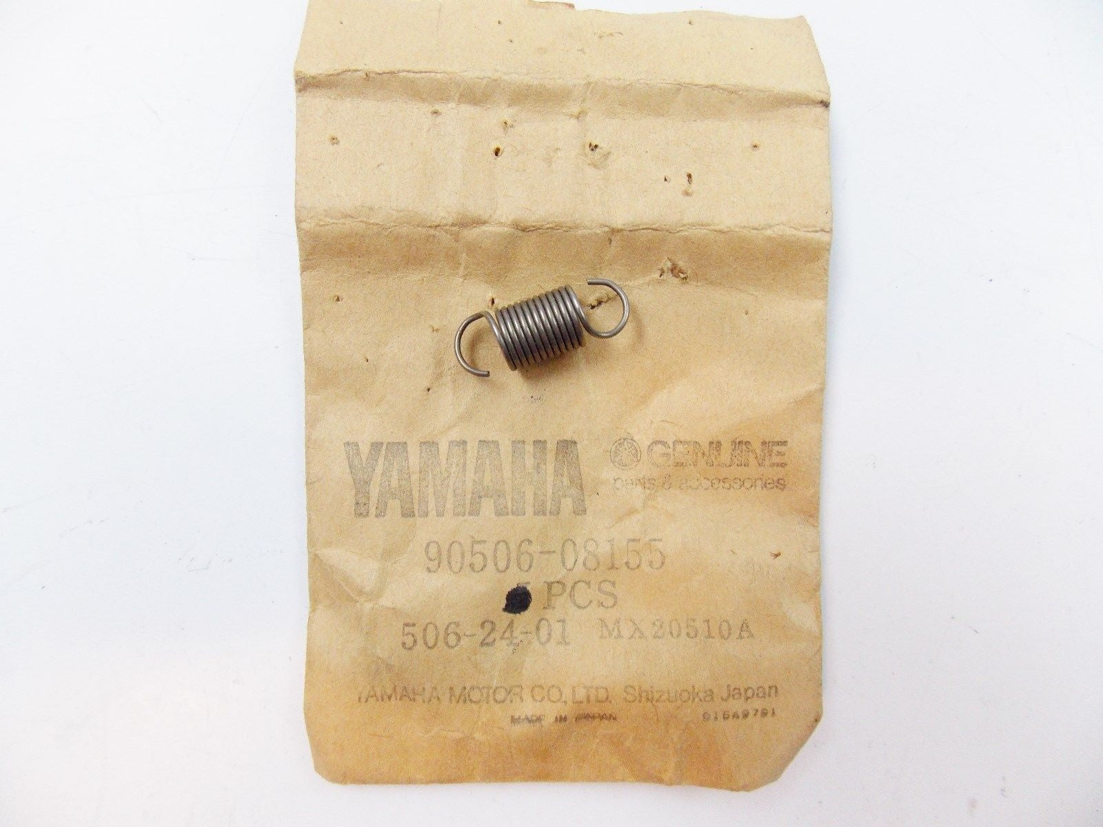 NOS OEM YAMAHA  1977-1981 1990-1998 TENSION SPRING IT175 YZ100    90506-08155 - MotoRaider