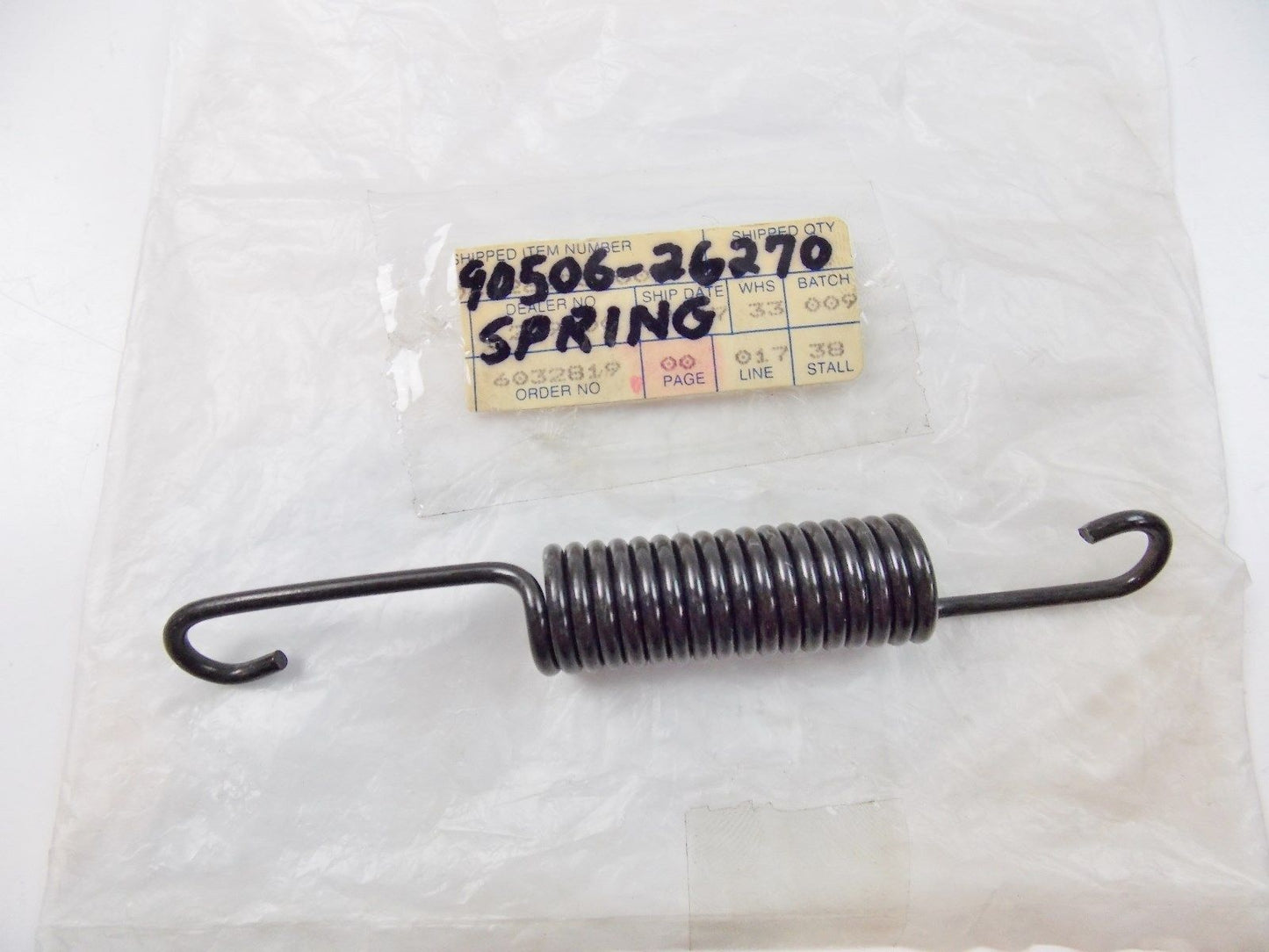 NOS OEM YAMAHA  1970-97 2009/11/12/13 TENSION SPRING BW80 HT1 TX500 90506-26270 - MotoRaider