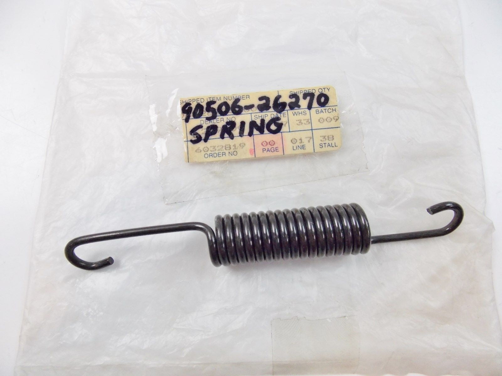 NOS OEM YAMAHA  1970-97 2009/11/12/13 TENSION SPRING BW80 HT1 TX500 90506-26270 - MotoRaider