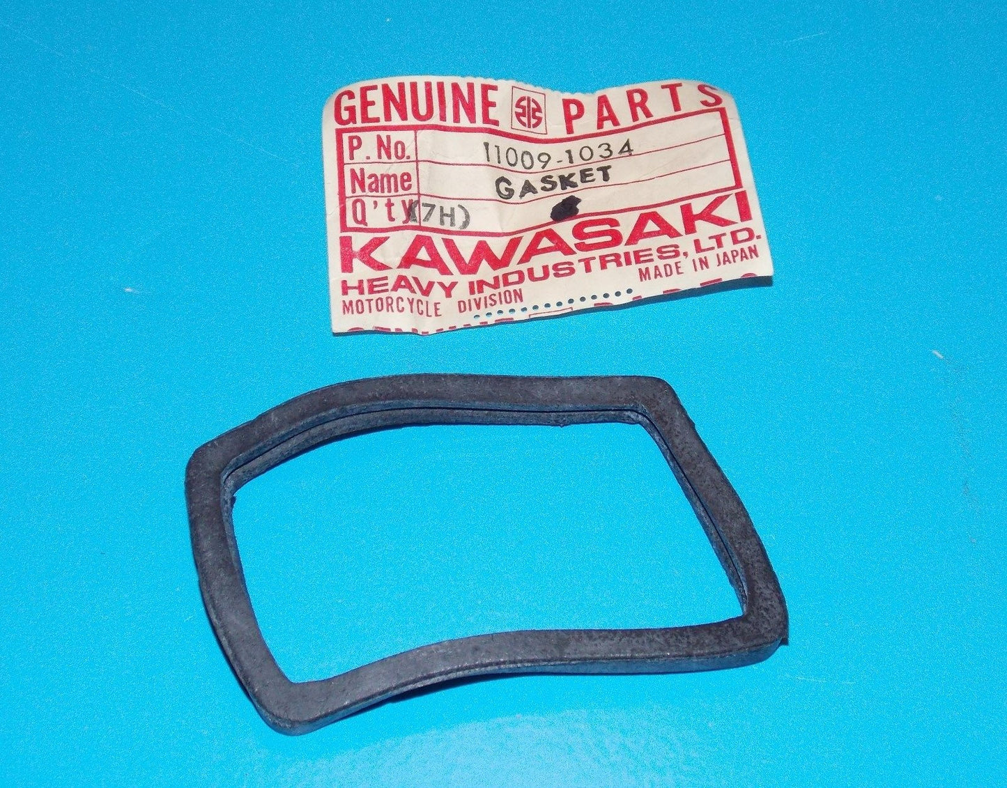 NOS OEM KAWASAKI 1978 1980 TURN SIGNAL LAMP GASKET KZ1000  11009-1034 - MotoRaider