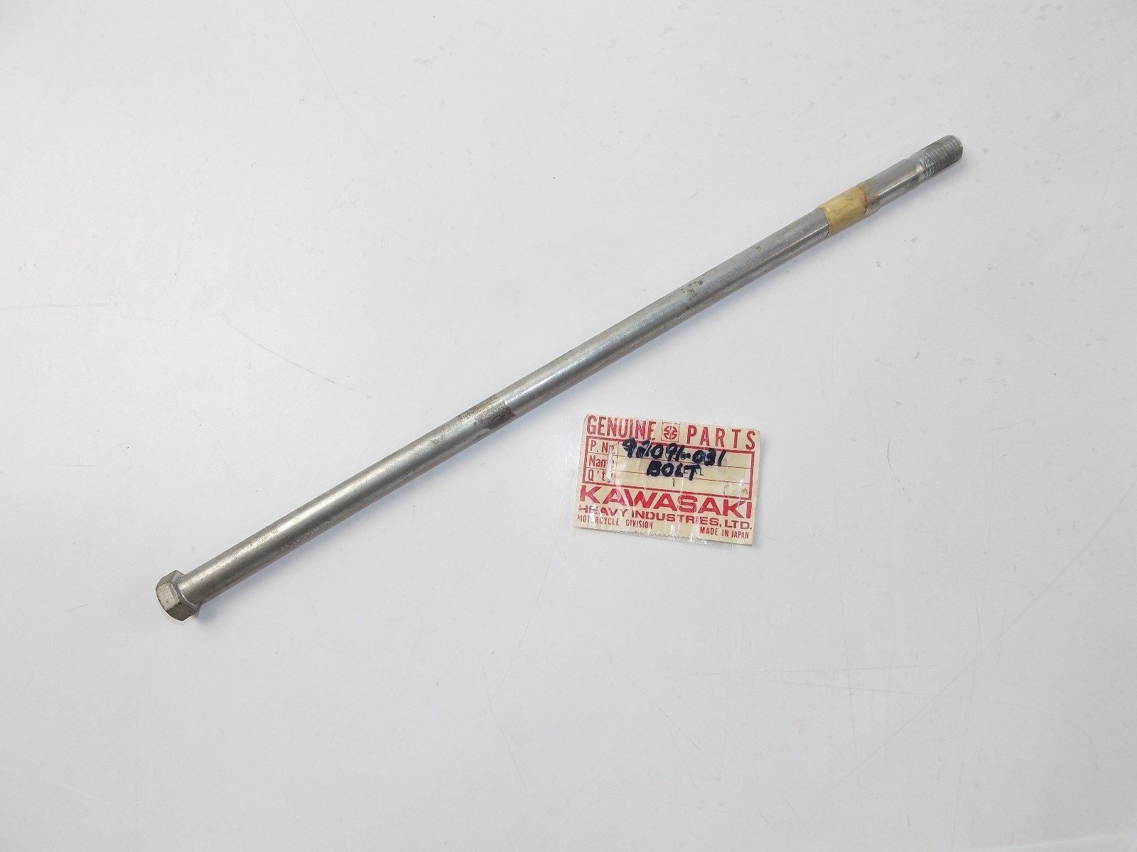 NOS OEM KAWASAKI 1979 1980 HEX HEAD BOLT 10X290   92091-031 - MotoRaider