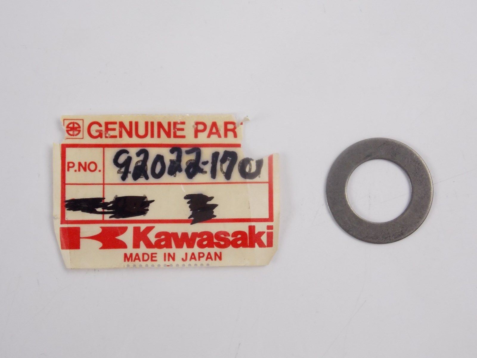 NOS OEM KAWASAKI  1971-2014 THRUST WASHER F6/7 KD175 KE175 KL250 KZ200 92022-170 - MotoRaider