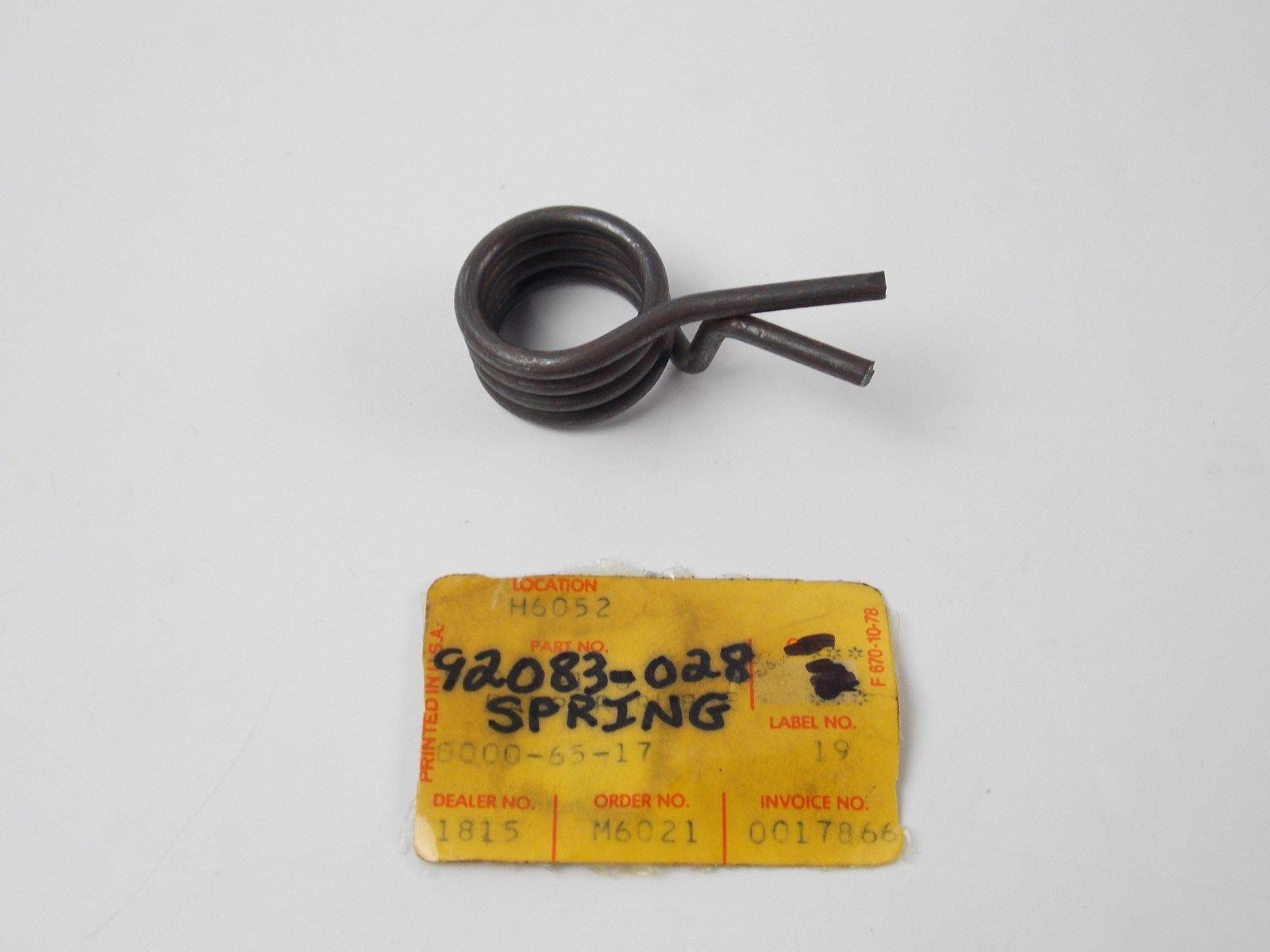 NOS OEM KAWASAKI 1973-1987 CHANGE PEDAL RETUTN SPRING ZL600 KL250  92083-028 - MotoRaider